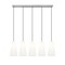 Z-Lite Farrell 5 Light Linear Chandelier, 7.25in. W x 13.75in. H, Brushed Nickel 3043P7-5L-BN - alternate 5